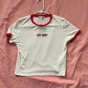 Fashion Nova “Cry Baby” crop top